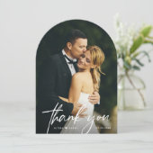 Wedding Thank you Boho Arch Photo Thank you 招待状 (スタンド正面)