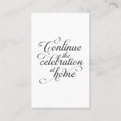 Wedding Thank You Card 名刺 (正面)