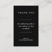 Wedding Thank You Card 名刺 (裏面)