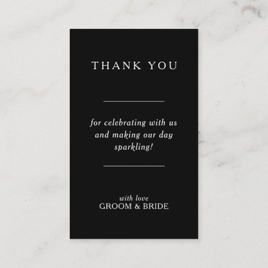 Wedding Thank You Card 名刺 (裏面)