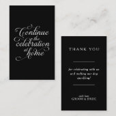 Wedding Thank You Card 名刺 (正面/裏面)