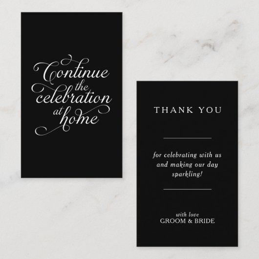 Wedding Thank You Card 名刺 (正面/裏面)