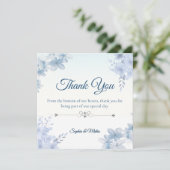 Wedding Thank You Card Elegant Editable サンキューカード (スタンド正面)