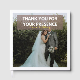 Wedding Thank You Card – Elegant Outdoor Couple De ゲストブック