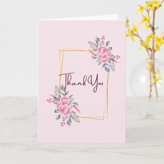 Wedding Thank You Cards カード (黄色い花)