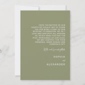 Wedding Thank You Cards "Delicate Calla Lilies" サンキューカード (裏面)
