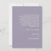 Wedding Thank You Cards " Delicate irises" サンキューカード (裏面)