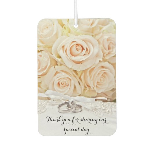 Wedding Thank You Favor カーエアーフレッシュナー (正面)