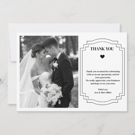 Wedding Thank You Note Card ノートカード (正面)