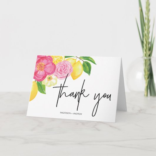 Wedding Thank You Notes for Summer - Expressing Gr カード (正面)