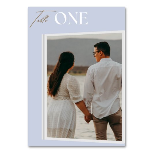 Wedding Theme Photo Table Number テーブルナンバー (正面)