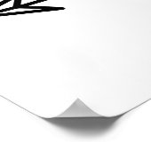 Wedding this way arrow left ポスター (角)