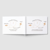 Wedding Travel Flight Airplane trekking ゲストブック (全面)