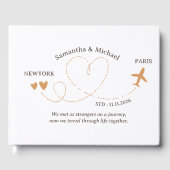 Wedding Travel Flight Airplane trekking ゲストブック (正面)