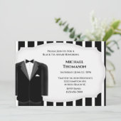 Wedding Tux Bachelor Party Invitation 招待状 (スタンド正面)