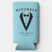 Wedding Tuxedo Personalized The Groom スリム缶クーラー (裏面)