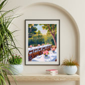 Wedding Venue Watercolor Painting Floral Botanical ポスター