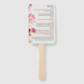 Wedding Vows | Blush Pink Floral ハンドファン (裏面)