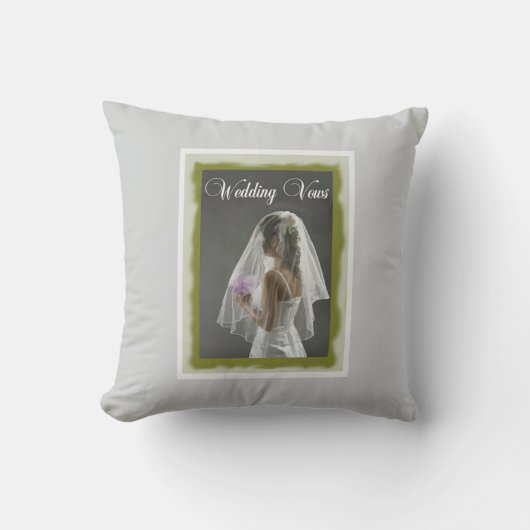 Wedding vows pillow クッション (正面)