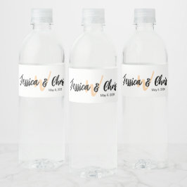 Wedding Water Bottle Label 015 ペットボトルラベル