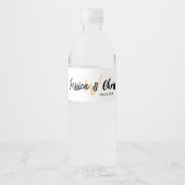 Wedding Water Bottle Label 015 ペットボトルラベル (正面)