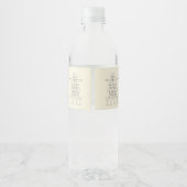 Wedding Water Bottle Label Champagne Glasses ペットボトルラベル (裏面)