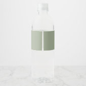 Wedding Water Bottle Labels Elegant Typography ペットボトルラベル (裏面)