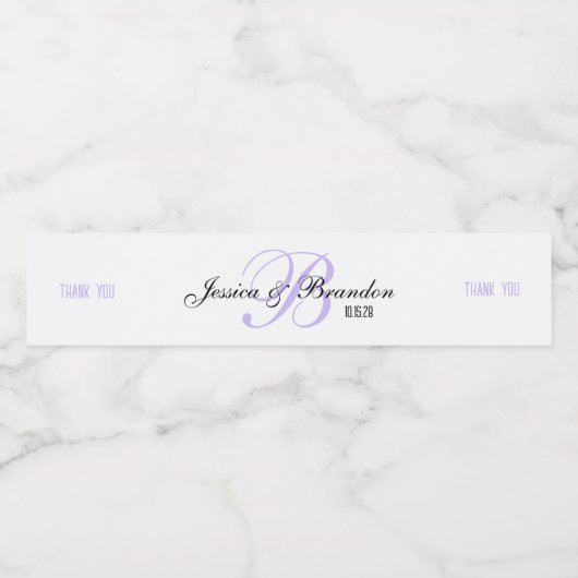 Wedding Water Bottle Sticker WW-006v2 ペットボトルラベル (シングルラベル)