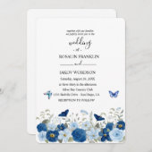wedding watercolor 招待状 (正面/裏面)