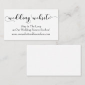 "Wedding Website" ご案内 同封カード エンクロージャーカード (正面/裏面)