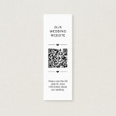 Wedding Website QR Code RSVP Enclosure Card ロイヤリティカード