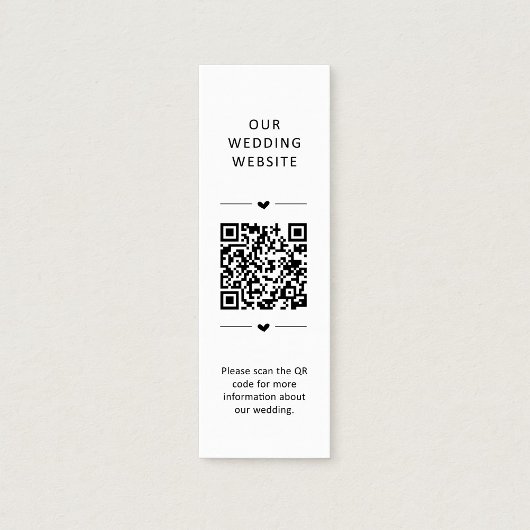 Wedding Website QR Code RSVP Enclosure Card ロイヤリティカード