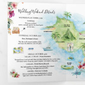 Wedding Weekend | Maui, Hawaii Tri-Fold Invitation 三つ折り招待状 (内部最初)