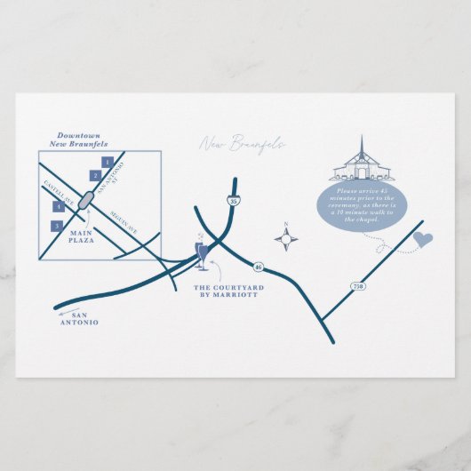 Wedding Weekend Welcome Map CUSTOM FOR CHRISTINE (裏面)