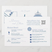 Wedding Weekend Welcome Map CUSTOM FOR CHRISTINE (正面/裏面)