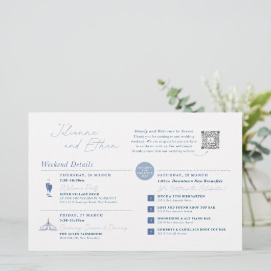 Wedding Weekend Welcome Map CUSTOM FOR CHRISTINE (スタンド正面)