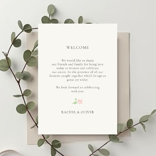 Wedding Welcome Bag | Weekend Itinerary Timeline I 招待状