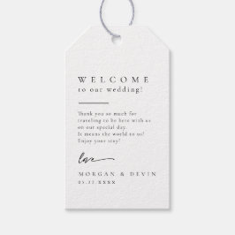 Wedding Welcome Favor Gift Tag ギフトタグ