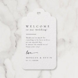 Wedding Welcome Foil Gift Tag ギフトタグ