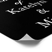 Wedding Welcome Party Sign ポスター (角)