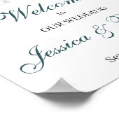Wedding Welcome Poster Sign ポスター (角)