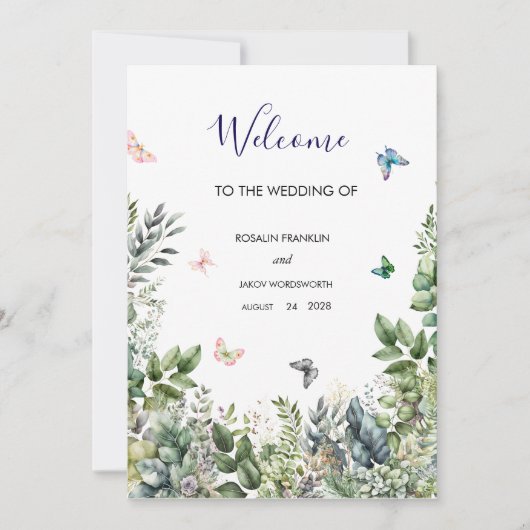  wedding Welcome Sign シーズンカード (正面)