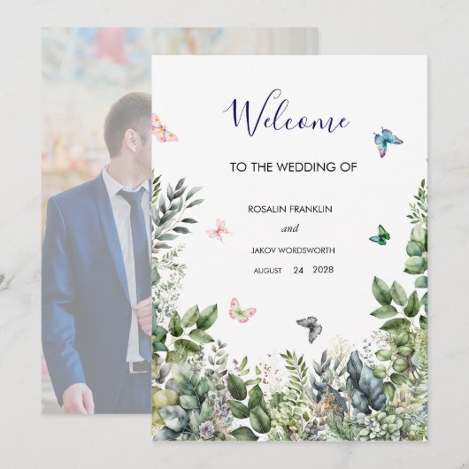 wedding Welcome Sign シーズンカード (正面/裏面)
