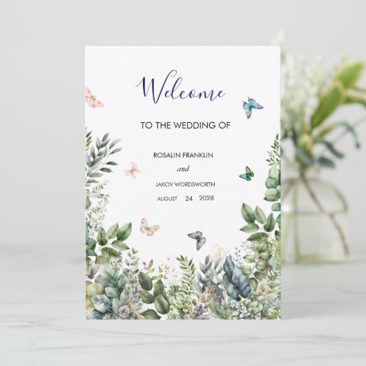 wedding Welcome Sign シーズンカード (スタンド正面)