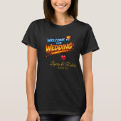 Wedding Welcome Sign – Personalized Names & Date Tシャツ (正面)