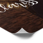 Wedding welcome sign poster with photo ポスター (角)