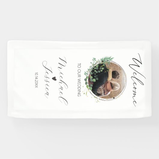 Wedding Welcome Sign Template 横断幕 (横)