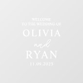Wedding Welcome Sign Vinyl Decal, Wedding ウィンドウサイン (シート)