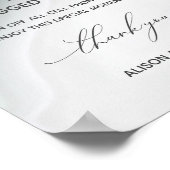 Wedding Welcome Unplugged Dusty Jade Agate ポスター (角)