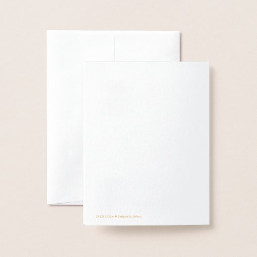 Wedding white gold website details luxury  箔カード (裏面封筒付き)